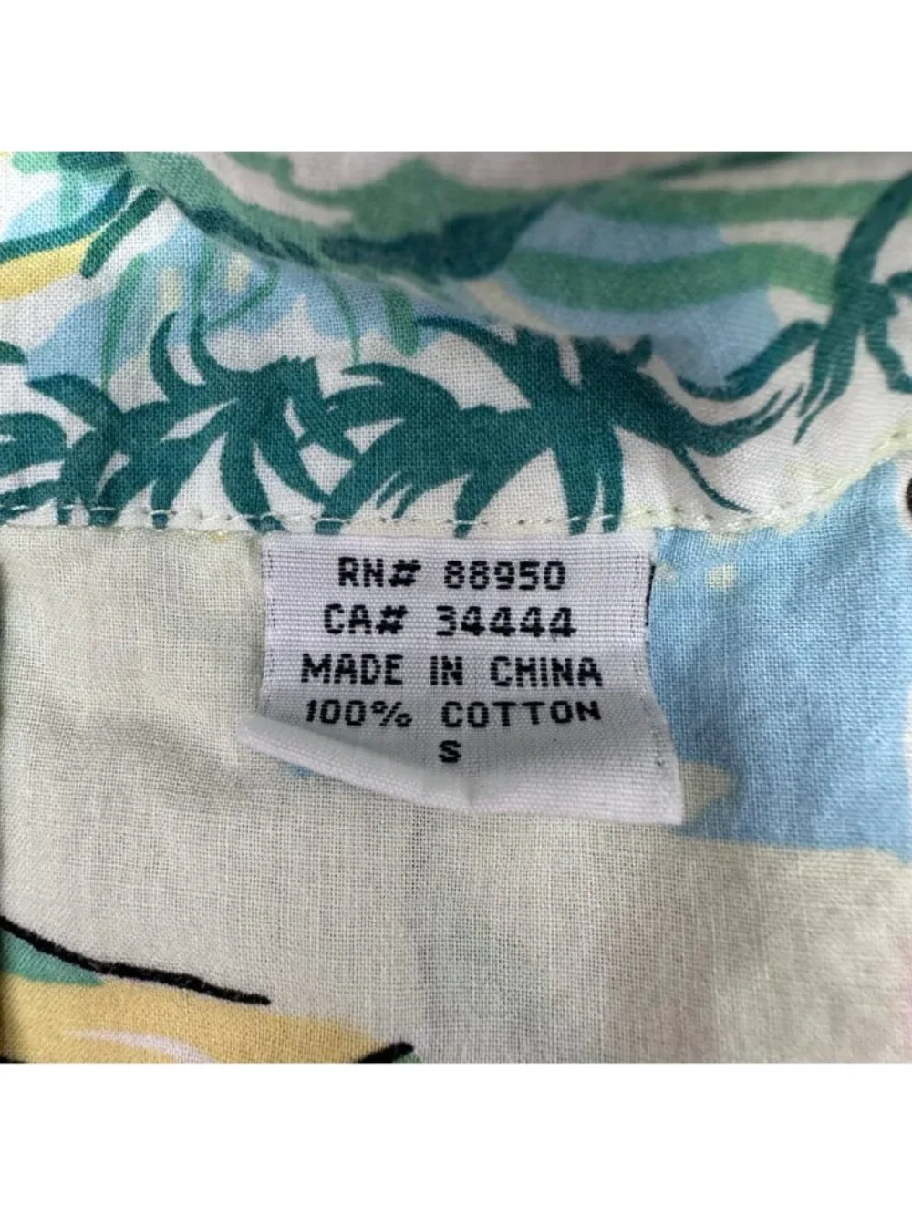 Womens Cotton Pajama Set PJ Salvage Tropical Hula Girl Beach Size Small READ - Picture 5 of 15